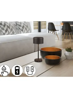 Tischleuchte JEFF in schwarz matt