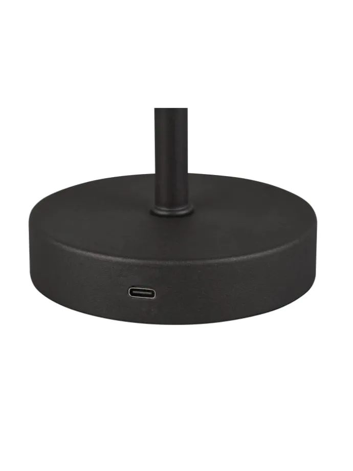 Tischleuchte JEFF in schwarz matt