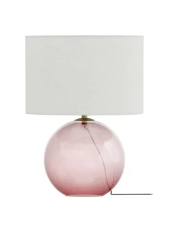 Tischleuchte LUMENZA in Pink / Weiß