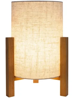 Tischleuchte "Matilda" in Beige - (H)32 x Ø 22 cm