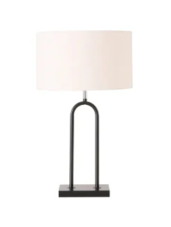 Tischleuchte "Medley" in Weiß/ Schwarz - (H)65 x Ø 38 cm