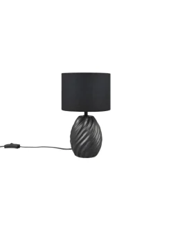 Tischleuchte MELVA in schwarz matt