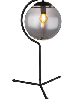 Tischleuchte "Porry" in Schwarz - (H)50 x Ø 35 cm
