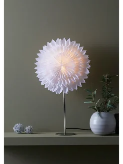 Tischleuchte "Solina" in Weiß - (B)35 x (H)63 x (T)14 cm