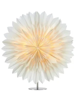 Tischleuchte "Solina" in Weiß/ Silber - (B)60 x (H)62 x (T)10 cm