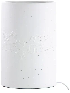 Tischleuchte "Weihnachtsklänge" in Weiß - (B)18 x (H)28,5 cm