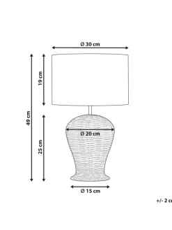 Tischleuchten FURELOS in /Weiß - (W) 30 x (H) 49 x (L) 30 cm