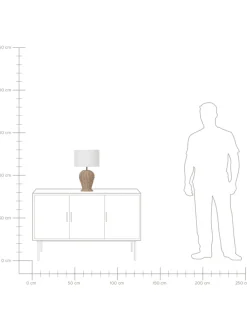 Tischleuchten FURELOS in /Weiß - (W) 30 x (H) 49 x (L) 30 cm