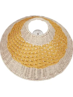 Tischleuchten MOMBA in Beige/Gelb/Schwarz - (W) 30 x (H) 40 x (L) 30 cm