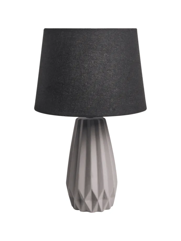 Tischleuchten MONTAGUA in Grau/Schwarz - (W) 28 x (H) 46 x (L) 28 cm