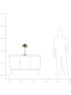 Tischleuchten SENETTE in Gold - (W) 24 x (H) 44 x (L) 24 cm