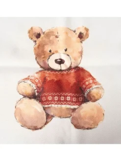 Tischläufer "Bailey" in Weiß/ Rot - (L)140 x (B)40 cm