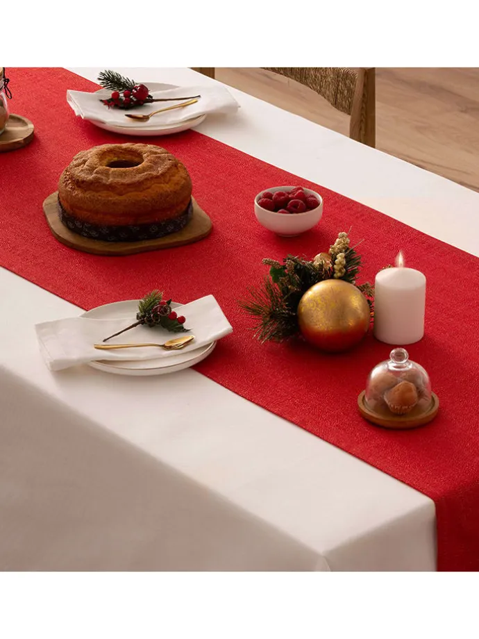 Tischläufer "Christmas Evolet" in Rot