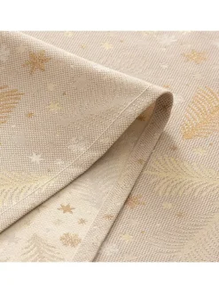 Tischläufer ''Christree'' in Beige/ Gold