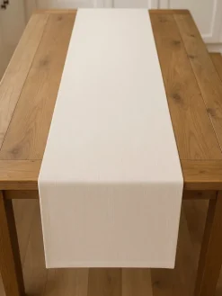 Tischläufer in Beige - (L)150 x (B)45 cm