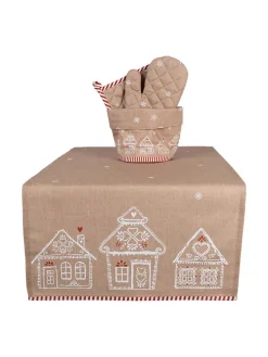 Tischläufer in Beige - (L)140 x (B)50 cm