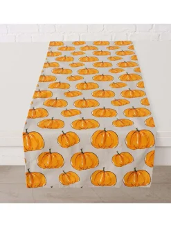 Tischläufer "Pumpkin" in Beige/ Orange - (L)140 x (B)40 cm
