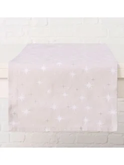 Tischläufer "Starla" in Rosa/ Weiß - (L)140 x (B)40 cm