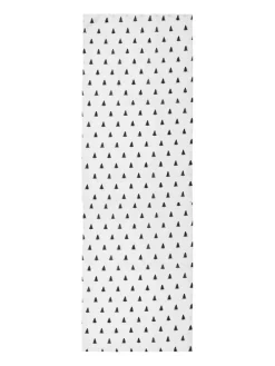 Tischläufer "Tannen" in Weiß/ Schwarz - (L)140 x (B)40 cm