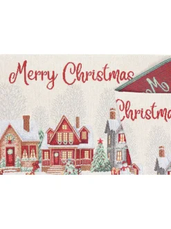 Tischläufer "Village" in Bunt - (L)183 x (B)33 cm