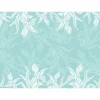 Tischsets I Platzsets abwaschbar - Florales Muster in Mint - aus erstklassigem Vinyl (Kunststoff Ð BPA-frei) - 4 Stück - 44 x 32 cm - rutschfeste Tischdekoration