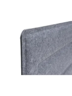 Tischtrennwand G76, 100x30cm grau