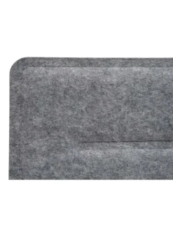 Tischtrennwand G76, 100x30cm grau