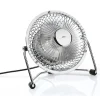 Tischventilator "Vento" in Silber - (H)14,5 cm