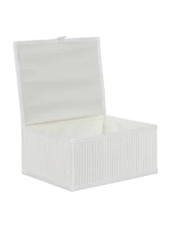 3-tlg. Aufbewahrungskorb Set in Weiß