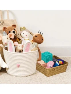 3-tlg. Aufbewahrungskorb Set in Natur