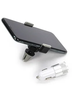 2tlg. Autozubehör-Set in Schwarz