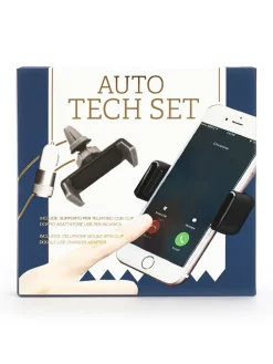 2tlg. Autozubehör-Set in Schwarz