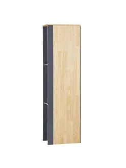 4-tlg Badezimmerschrank FIGUERES in Grau/Braun