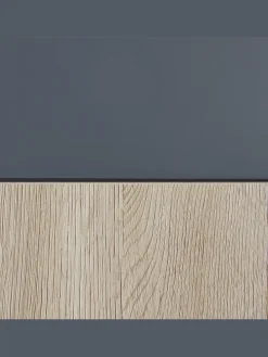 3-tlg Badezimmerschrank TERUEL in Grau/Braun