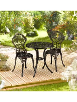 3tlg. Balkonmöbel Set in Bronze