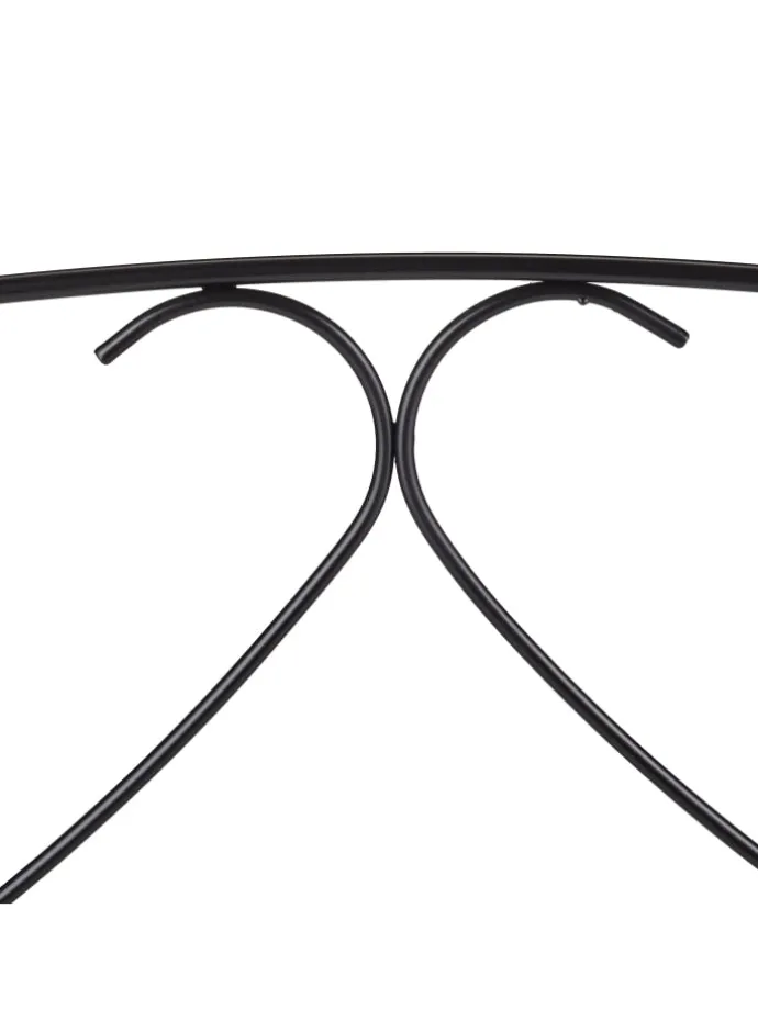 6-tlg. Beetzaun in Schwarz