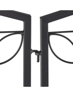 4-tlg. Beetzaun in Schwarz