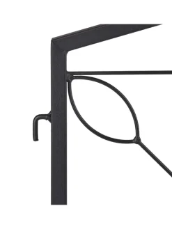 4-tlg. Beetzaun in Schwarz