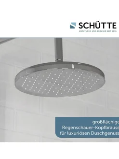 6tlg. Überkopfbrause-Set ''Madrid'' in Chrom