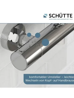 6tlg. Überkopfbrause-Set ''Madrid'' in Chrom