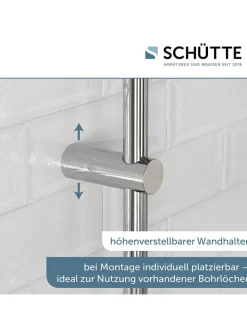 6tlg. Überkopfbrause-Set ''Madrid'' in Chrom