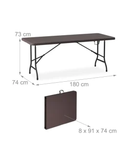 3-tlg. Bierzeltgarnitur in Braun