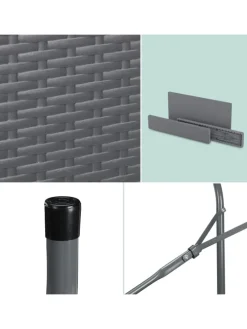 3-tlg. Bierzeltgarnitur in Grau