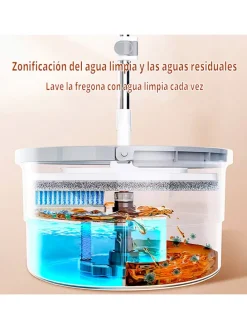 2tlg. Bodenwischer-Set in Weiß