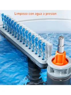 2tlg. Bodenwischer-Set in Weiß