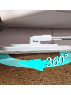 2tlg. Bodenwischer-Set in Weiß