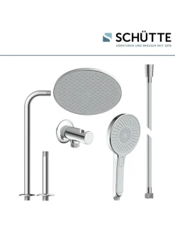 5tlg. Brause-Set ''Karibik'' in Chrom/ Hellgrau