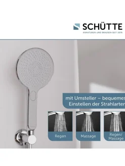 5tlg. Brause-Set ''Karibik'' in Chrom/ Hellgrau