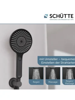 5tlg. Brause-Set ''Karibik'' in Schwarz