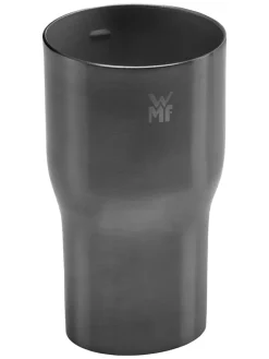 4tlg. Cocktail-Shaker-Set in Schwarz/ Silber
